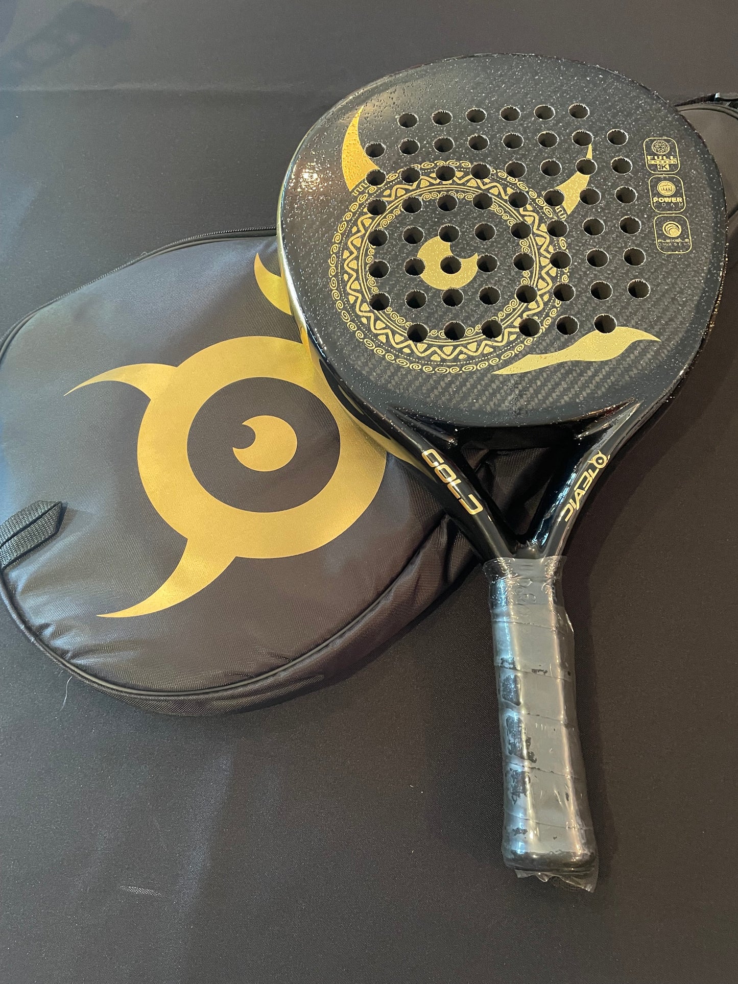 Diablo Padel Racket Gold 3k Pro Padel