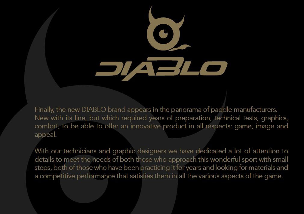 Diablo Padel Racket Gold 3k Pro Padel